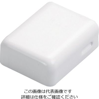 マサル工業 マサル メタルモール付属品 角型エンド A型 ホワイト A1202 1個 121-1422（直送品）