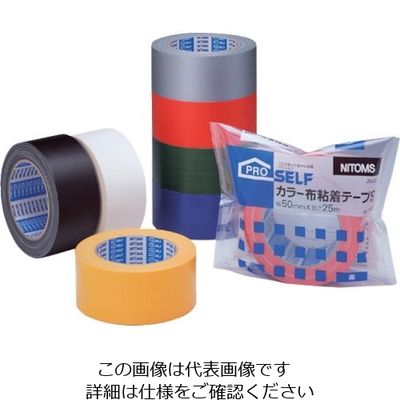 ニトムズ カラー布粘着テープS赤 J5431 1セット(30巻:1巻×30個) 730-8001（直送品）