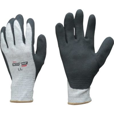 トワロン まとめ買い ニトリル背抜き手袋 アクティブグリップストロング LL (10双入) 524-LL 1袋(10双)（直送品）