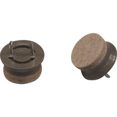 光 打ち込みフェルト ブラウン 22mm丸 LCQ-225 1セット(20個:4個×5パック) 216-2203（直送品）