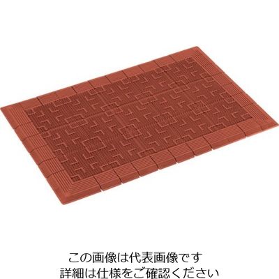 テラモト 屋外マット テラロイヤルマット 茶 900×1800mm MR-050-056-4 1枚 782-4726（直送品）