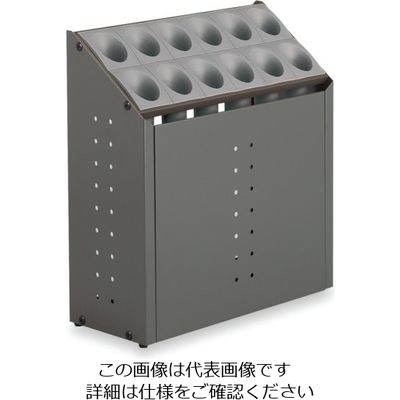 テラモト シュート式傘立て オブリークアーバン(12本収納)グレー UB-285-212-6 1台 817-3427（直送品）