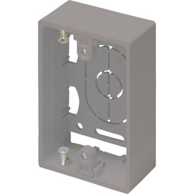 マサル工業 マサル ニュー・エフモール付属品 露出ボックス 1個用 浅型 グレー SFBA11 1個 121-6153（直送品）
