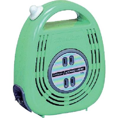 畑屋製作所 ハタヤ オートマッキー 100V 5m 自動巻 エメラルドグリーン AM-051-GE 1個 851-3572（直送品）