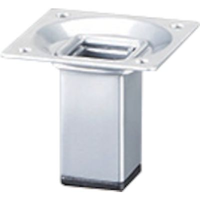 アイテック 光 スマートレグ角脚 25×25×50mm シルバー KSK205-2 1セット(4本) 820-1629（直送品）