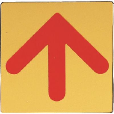 光 真鍮サインプレート 赤矢印 LG1112-4 1枚 224-7581（直送品）