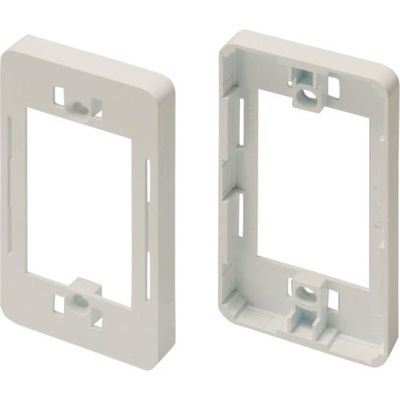 マサル工業 マサル ニュー・エフモール付属品 コンセント用引出フレーム 1個用 ミルキーホワイト SFBK13 1個 121-7722（直送品）