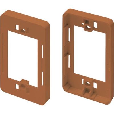 マサル工業 マサル ニュー・エフモール付属品 コンセント用引出フレーム 1個用 ブラウン SFBK16 1個 121-7701（直送品）