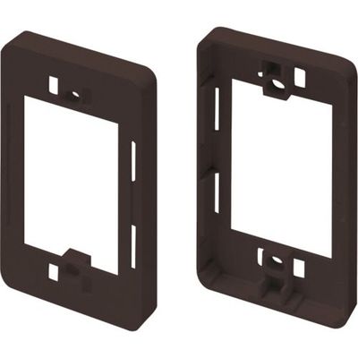 マサル工業 マサル ニュー・エフモール付属品 コンセント用引出フレーム 1個用 チョコ SFBK19 1個 121-4609（直送品）