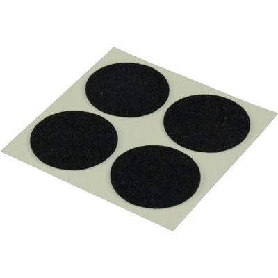光 すべり止めフェルト 黒 28mm丸 SQ-2801 1セット(40個:8個×5パック) 113-2789（直送品）