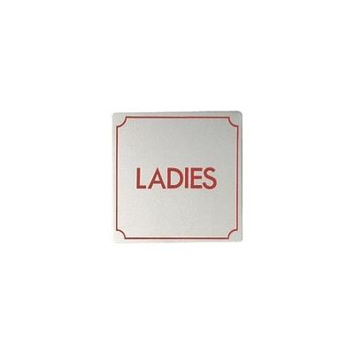 光 ステンレスサインプレート LADIES KS895-2 1枚 225-2212（直送品）