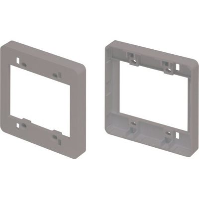 マサル工業 マサル ニュー・エフモール付属品 コンセント用引出フレーム 2個用 グレー SFBK21 1個 121-7769（直送品）