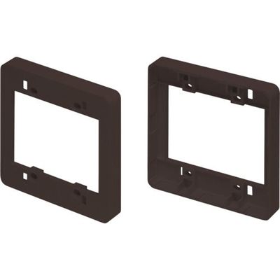 マサル工業 マサル ニュー・エフモール付属品 コンセント用引出フレーム 2個用 チョコ SFBK29 1個 121-9283（直送品）