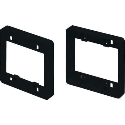 マサル工業 マサル ニュー・エフモール付属品 コンセント用引出フレーム 2個用 ブラック SFBK2W 1個 121-7713（直送品）