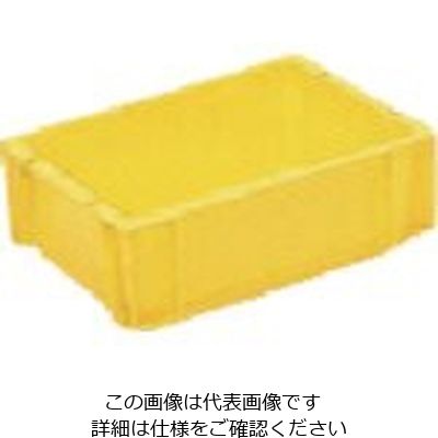 岐阜プラスチック工業 RISU ボックス型コンテナ 235462 ST型コンテナーSTー4 黄 ST-4 Y 1個 868-7154（直送品）