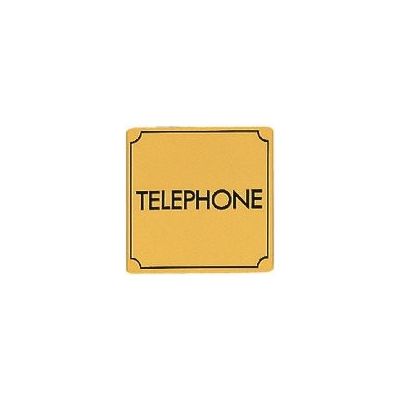 光 真鍮サインプレート TELEPHONE LG880-13 1枚 225-2223（直送品）