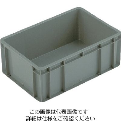 岐阜プラスチック工業 リス TP規格コンテナー 454207 TPー342B グレー GY 1個 868-7190（直送品）