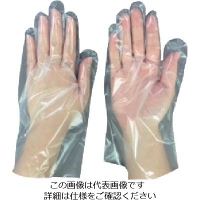 オカモト イージーグローブ723ポリLD内エンボス M 100枚入 723M 1セット(5000枚:100枚×50袋) 808-1165（直送品）