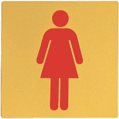 光 真鍮サインプレート 女マーク LG1112-10 1枚 224-7673（直送品）