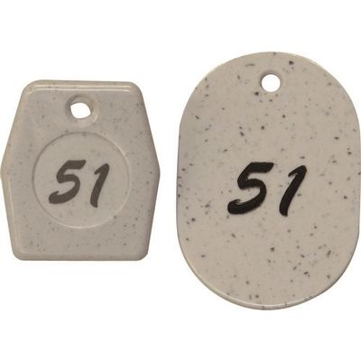 光 クロークチケット グレー 51~100 KF971-2 1箱(50組) 215-9017（直送品）