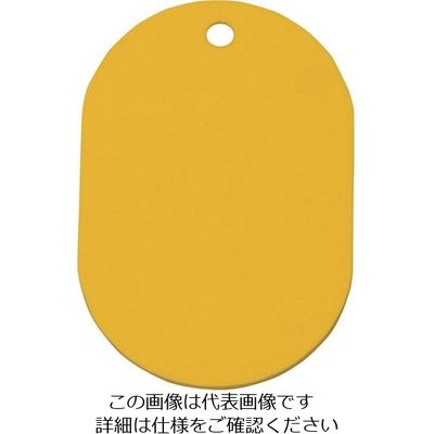 光 小判札 エンビ 黄 KF20-5 1セット(100枚) 215-7477（直送品）