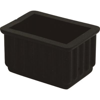 光 イス脚キャップバラ黒23×36×25mm B-BE-23-302 1セット(200個) 216-2220（直送品）