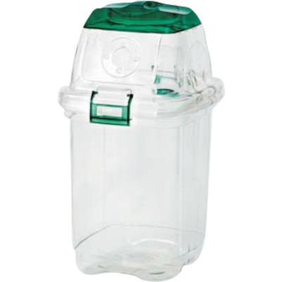 テラモト 透明エコダスター#35 ペットボトルキャップ用グリーン DS4590350 1台 127-4172（直送品）