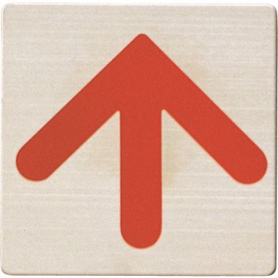 光 ステンレスサインプレート 赤矢印 FS893-20 1枚 224-9182（直送品）