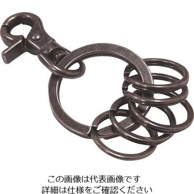 ニッサチェイン キーホルダー5連 シルバーブロンズ NO.128 1セット(5個) 125-9918（直送品）