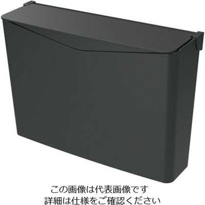 テラモト エコペーパーポケットN フラップフタ付ブラック×ブラック DS4510007 1個 127-5754（直送品）