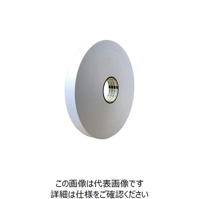 オカモト クラフトテープ NO228 ピュアカラー長尺 白 38ミリ×500M 228W38500 1セット(6巻) 808-1039（直送品）