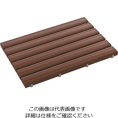 テラモト 抗菌安全スノコ(お客様組立品)600×900mm 茶 MR-093-241-4 1枚 122-1044（直送品）