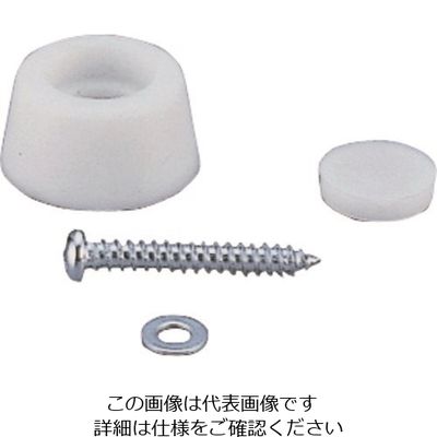 光 ゴムクッション戸当り白 バラタイプ11×22 B-GD-11-2 1セット(100個) 215-7436（直送品）