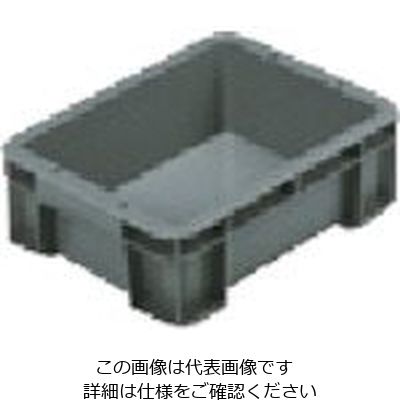 岐阜プラスチック工業 RISU ボックス型コンテナ 552101 B型プラテナーBー10 グレー B-10 GY 1個 868-6820（直送品）