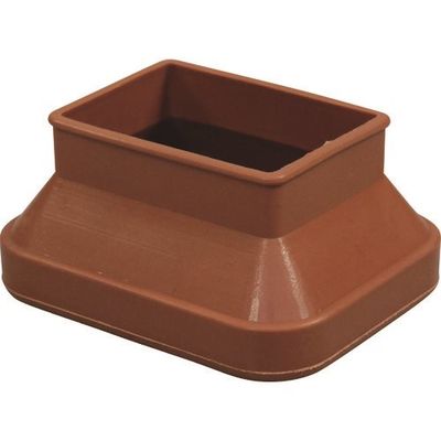 光 フリーサイズゴム脚キャップバラ 茶 長角35×50~52×65mm B-F55-6501 1セット(100個) 216-2242（直送品）