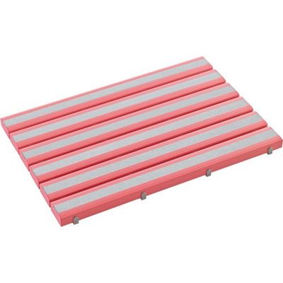 テラモト 抗菌すべり止め安全スノコ ピンク MR-098-380-5 1枚 817-3050（直送品）