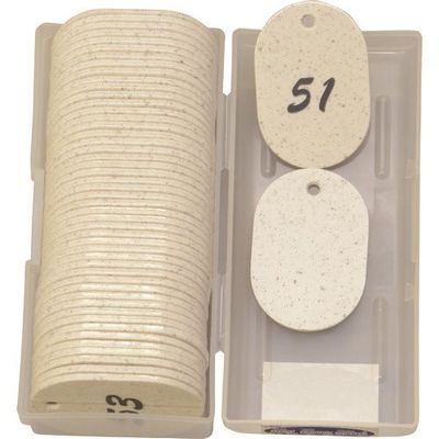 光 クロークチケット用ナンバーチケット 白 51~100 KF71-1 1箱(50枚) 215-5903（直送品）