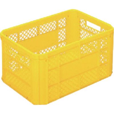 三菱ケミカル ヒシ SB型コンテナ(メッシュタイプ) W612×D421×H319 黄 SB-68 Y 1個 106-1985（直送品）