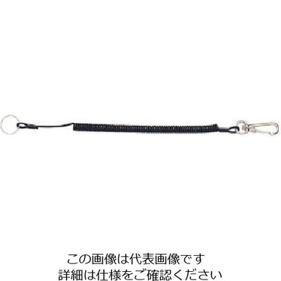 オーエッチ工業 OH 落下防止コード トラック用ロングキーホルダー ブラック TRH-L B 1本 808-0830（直送品）