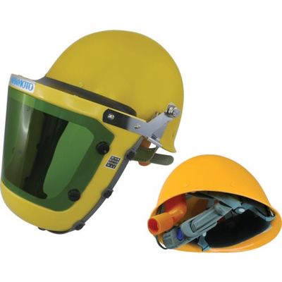 山本光学 YAMAMOTO 電動ファンパーツ フェイスシールド 遮光レンズ#1.7 ヘルメット付 KF-10W2SOM 1個（直送品）