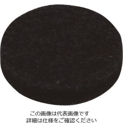 光 硬質フェルトバラ ブラック 25mm丸 B-PQ25-1 1セット(400個) 215-7399（直送品）