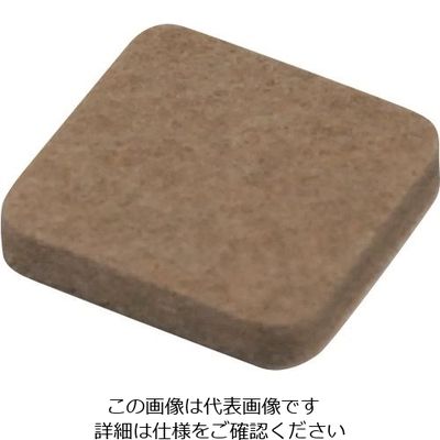 光 硬質フェルトバラ ブラウン 25mm角 B-PQ254-2 1セット(400個) 215-7443（直送品）