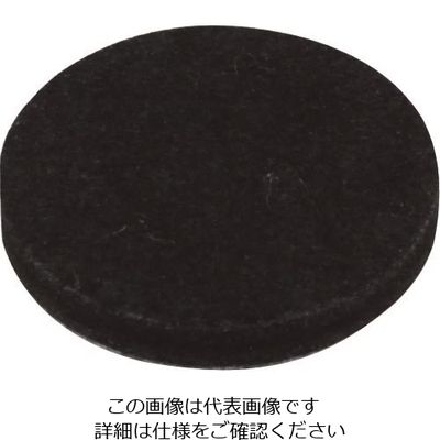 光 硬質フェルトバラ ブラック 32mm丸 B-PQ32-1 1セット(100個) 215-7433（直送品）