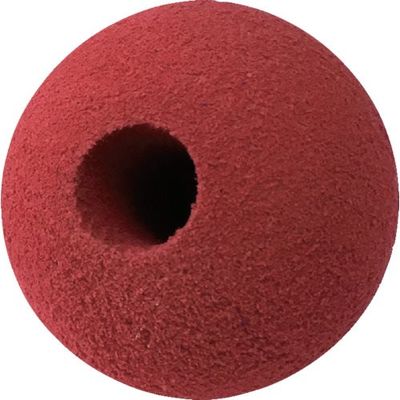 カーボーイ CARーBOY 安心クッション ボール型 65mm 穴あき 4個入 レッド AC161 1セット(4個) 826-6343（直送品）