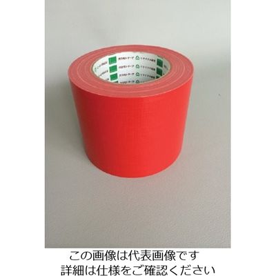 オカモト 布テープ NO111カラー 赤 100ミリ 111R100 1セット(18巻) 828-3022（直送品）