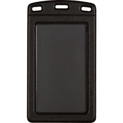 オープン工業 OP 名札用ケース レザー調 タテ名刺 黒 (10枚入) NX-131-BK 1袋(10枚) 202-8081（直送品）