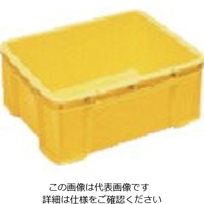 岐阜プラスチック工業 RISU ボックス型コンテナ 236353 ST型コンテナーSTー27C 黄 ST-27C Y 1個 868-7153（直送品）