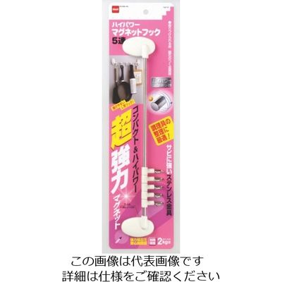 ニトムズ ハイパーマグネットフック5連 H3080 1セット(60個) 136-1089（直送品）