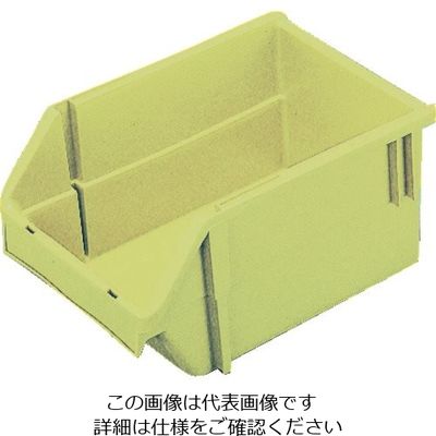 三菱ケミカル ヒシ T型コンテナ(ネスティングタイプ) W132×D200×H90 黄緑 T-2 YG 1セット(12個) 501-0659（直送品）