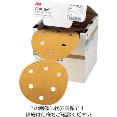 スリーエム ジャパン 3M スティキット ゴールドディスクロール DF2 穴あり #240 DR 240 GOL 1セット(4巻)（直送品）